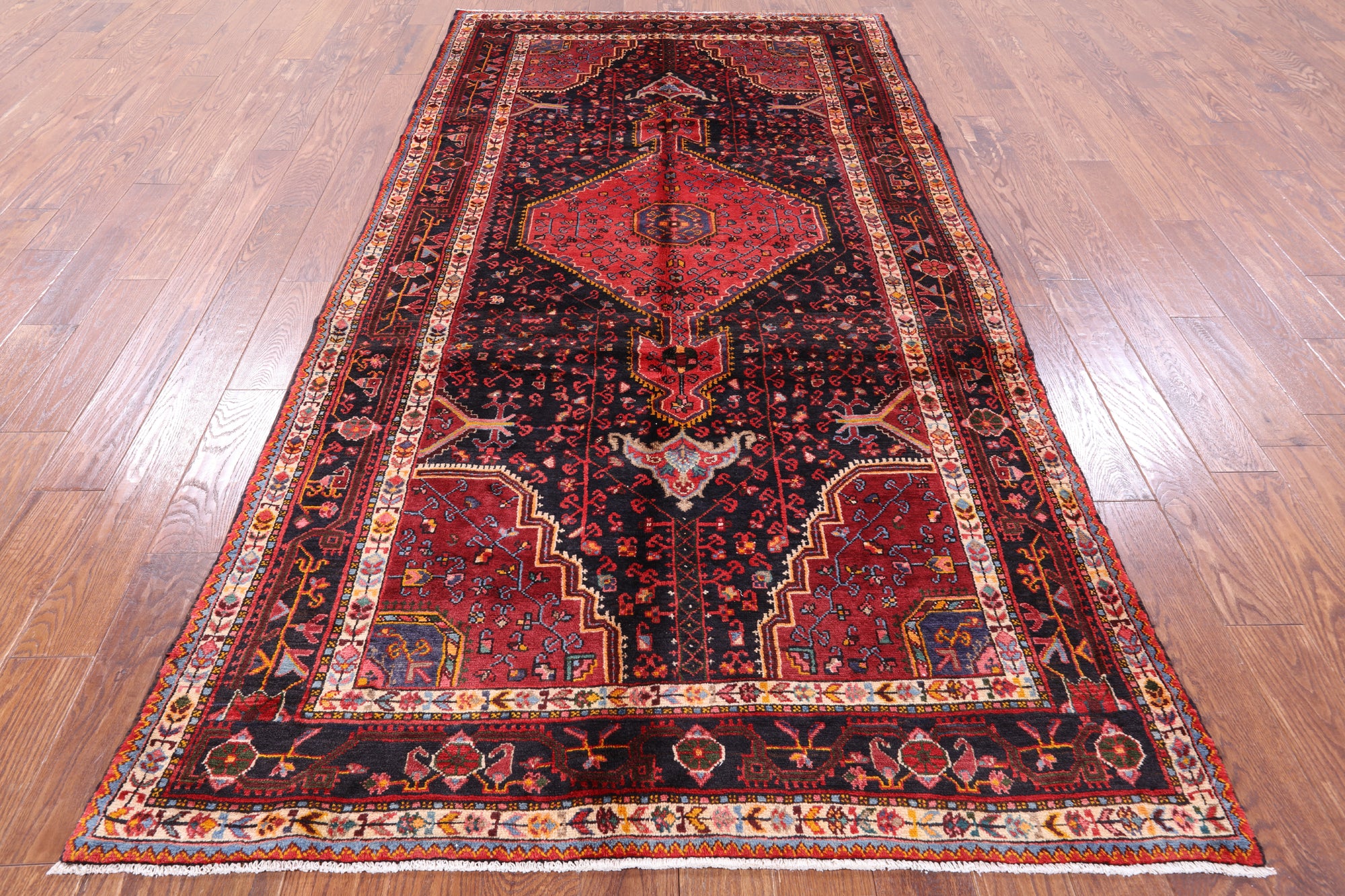 New Authentic Persian Nahavand Area Rug - 5' 1" X 10' 3" - Golden Nile