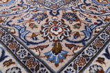 Ivory New Persian Kashan Handmade Area Rug - 8' 2" X 11' 7" - Golden Nile