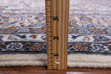 Ivory New Persian Kashan Handmade Area Rug - 8' 2" X 11' 7" - Golden Nile