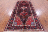 Black New Persian Zanjan Handmade Wool Rug - 5' 8" X 11' 11" - Golden Nile
