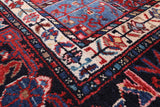 Black New Persian Zanjan Handmade Wool Rug - 5' 8" X 11' 11" - Golden Nile