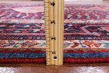 Black New Persian Zanjan Handmade Wool Rug - 5' 8" X 11' 11" - Golden Nile