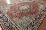 New 9' 10" X 12' 10" Persian Tabriz Hand Knotted Area Rug - Golden Nile