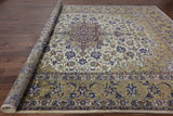 10 X 13 New Oriental Authentic Persian Kashan Area Rug - Golden Nile