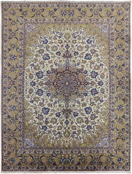 10 X 13 New Oriental Authentic Persian Kashan Area Rug - Golden Nile