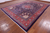Blue New Authentic Persian Mahal Area Rug - 10' 2" X 13' 2" - Golden Nile