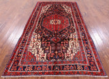 Black New Authentic Persian Handmade Nahavand Rug - 5' 3" X 9' 5" - Golden Nile