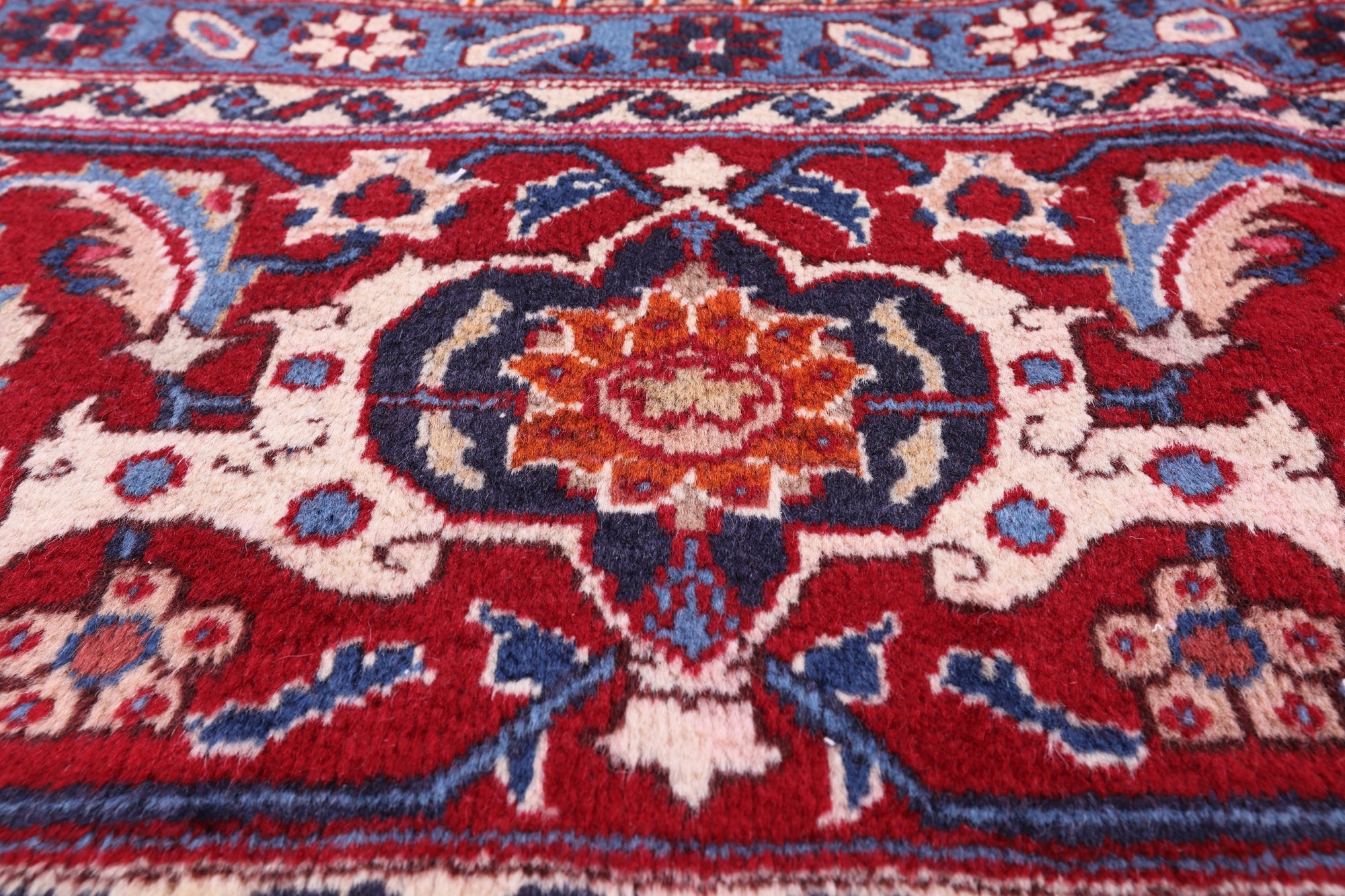 New Authentic Persian Tabriz Hand Knotted Area Rug - 9' 8" X 12' 10" - Golden Nile