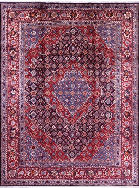 New Authentic Persian Tabriz Hand Knotted Area Rug - 9' 8" X 12' 10" - Golden Nile