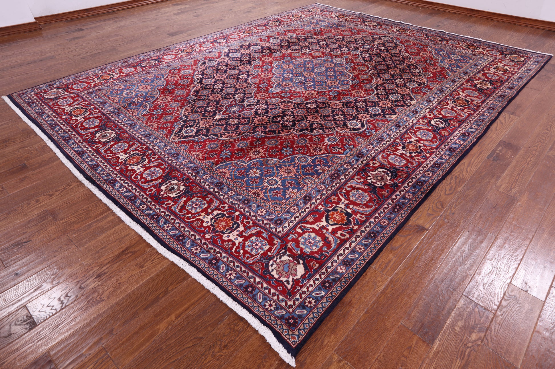 New Authentic Persian Tabriz Hand Knotted Area Rug - 9' 8" X 12' 10" - Golden Nile