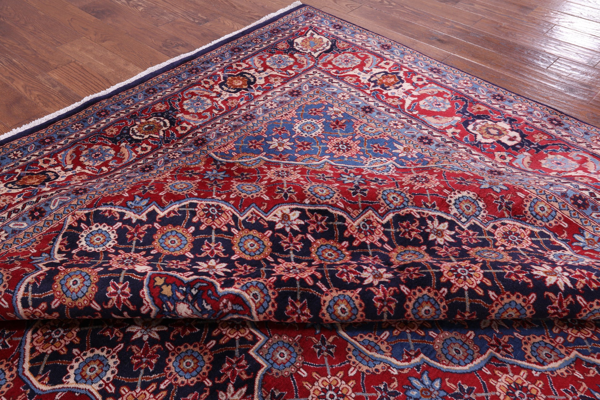 New Authentic Persian Tabriz Hand Knotted Area Rug - 9' 8" X 12' 10" - Golden Nile