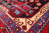 Black New Tribal Persian Nahavand Hand Knotted Rug - 5' 8" X 9' 10" - Golden Nile