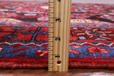 Black New Tribal Persian Nahavand Hand Knotted Rug - 5' 8" X 9' 10" - Golden Nile