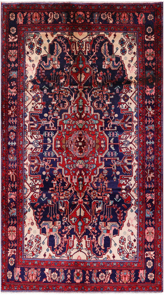 New Authentic Persian Nahavand Area Rug - 5' 4" X 9' 6" - Golden Nile