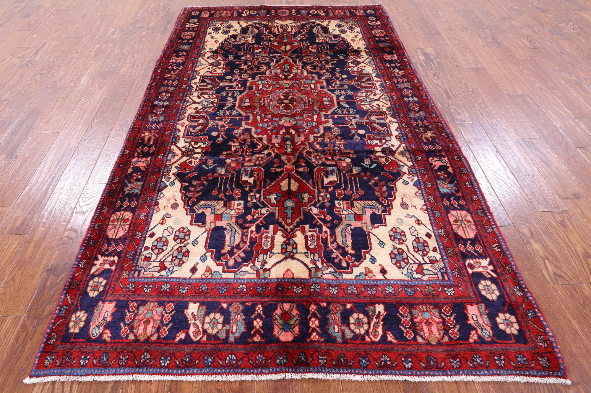 New Authentic Persian Nahavand Area Rug - 5' 4" X 9' 6" - Golden Nile