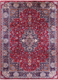 Red New Authentic Persian Kashmar Area Rug - 9' 7" X 13' 1" - Golden Nile