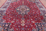Red New Authentic Persian Kashmar Area Rug - 9' 7" X 13' 1" - Golden Nile