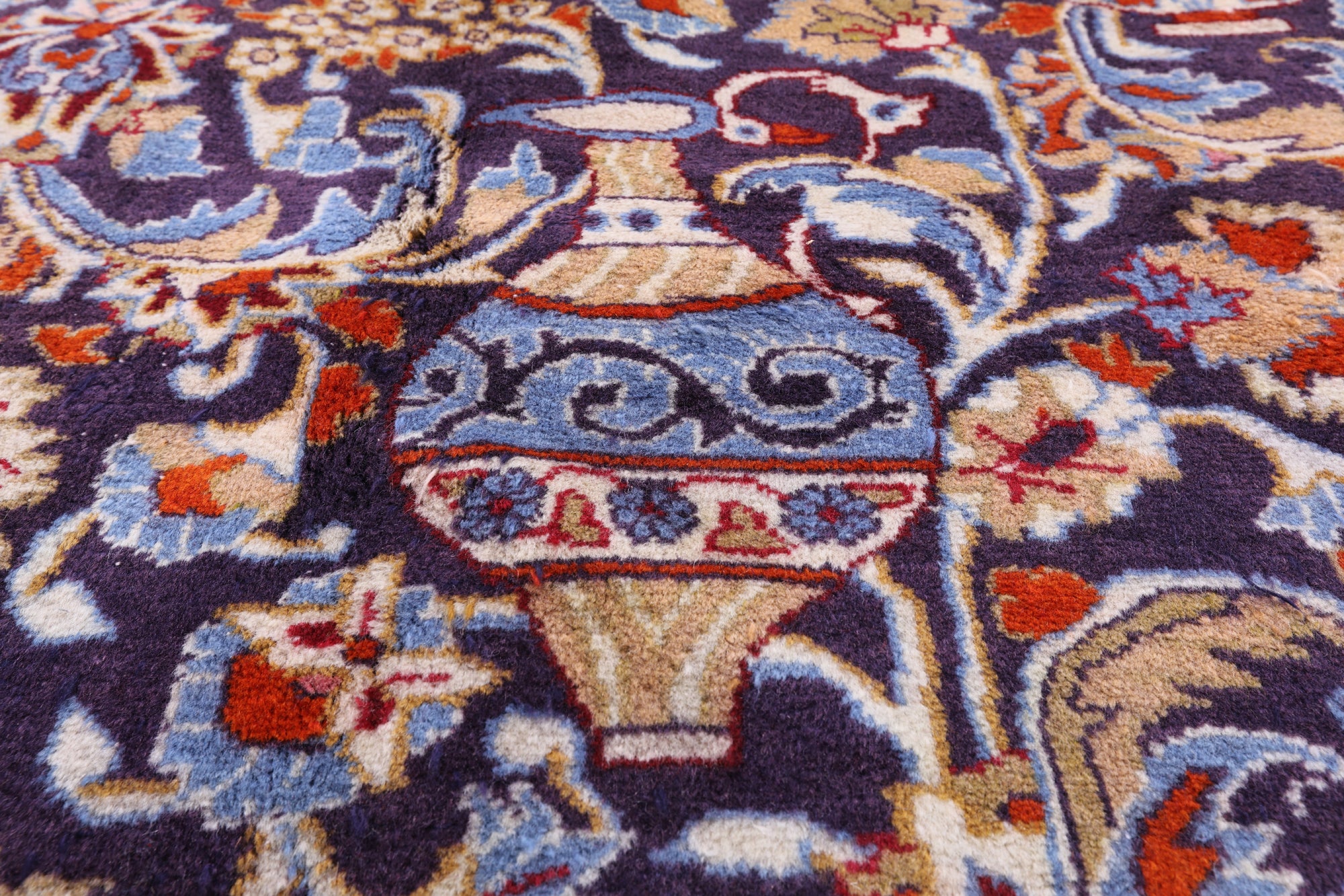 New Authentic Persian Kashmar Handmade Wool Rug - 9' 5" X 12' 10" - Golden Nile