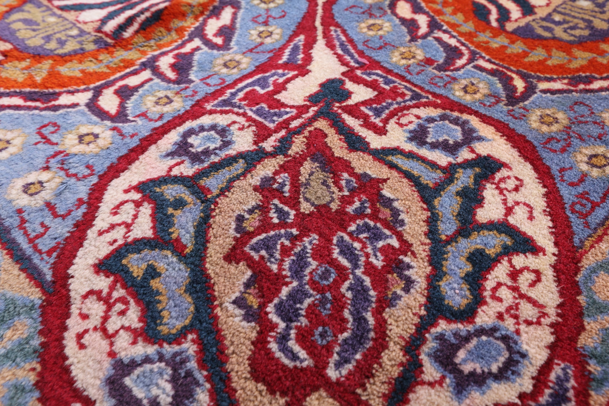 New Authentic Persian Kashmar Handmade Wool Rug - 9' 5" X 12' 10" - Golden Nile