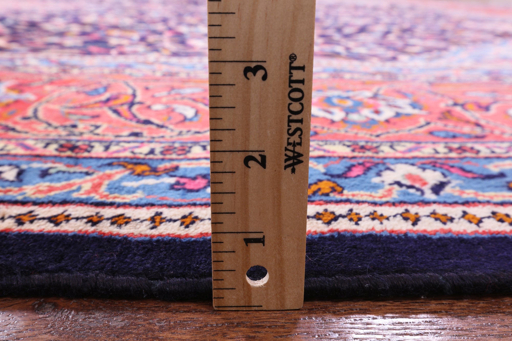Blue New Authentic Persian Sarouk Wool Area Rug - 9' 7" X 13' 9" - Golden Nile