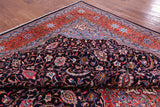 Blue New Authentic Persian Sarouk Wool Area Rug - 9' 7" X 13' 9" - Golden Nile