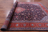 Blue New Authentic Persian Sarouk Wool Area Rug - 9' 7" X 13' 9" - Golden Nile