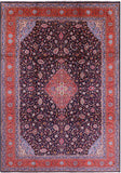 Blue New Authentic Persian Sarouk Wool Area Rug - 9' 7" X 13' 9" - Golden Nile
