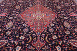 Blue New Authentic Persian Sarouk Wool Area Rug - 9' 7" X 13' 9" - Golden Nile