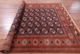 New Authentic Persian Turkmen Ersari Area Rug - 6' 9" X 10' 3" - Golden Nile