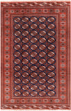 New Authentic Persian Turkmen Ersari Area Rug - 6' 9" X 10' 3" - Golden Nile