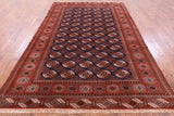 New Authentic Persian Turkmen Ersari Area Rug - 6' 9" X 10' 3" - Golden Nile