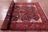 Black New Handmade Persian Nahavand Wool Rug - 5' 6" X 10' 0" - Golden Nile