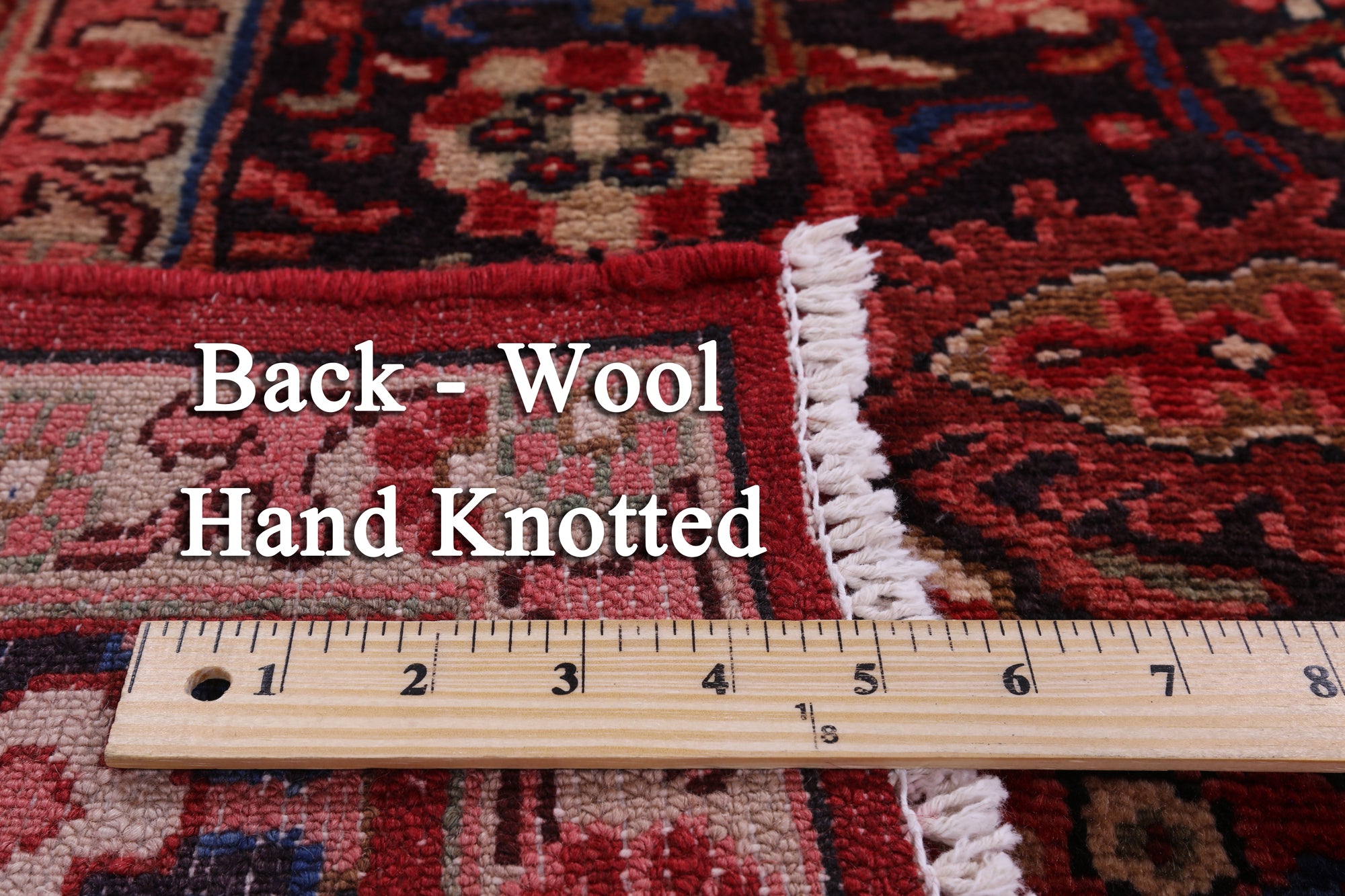 New Persian Mahal Hand Knotted Wool Rug - 5' 3" X 11' - Golden Nile