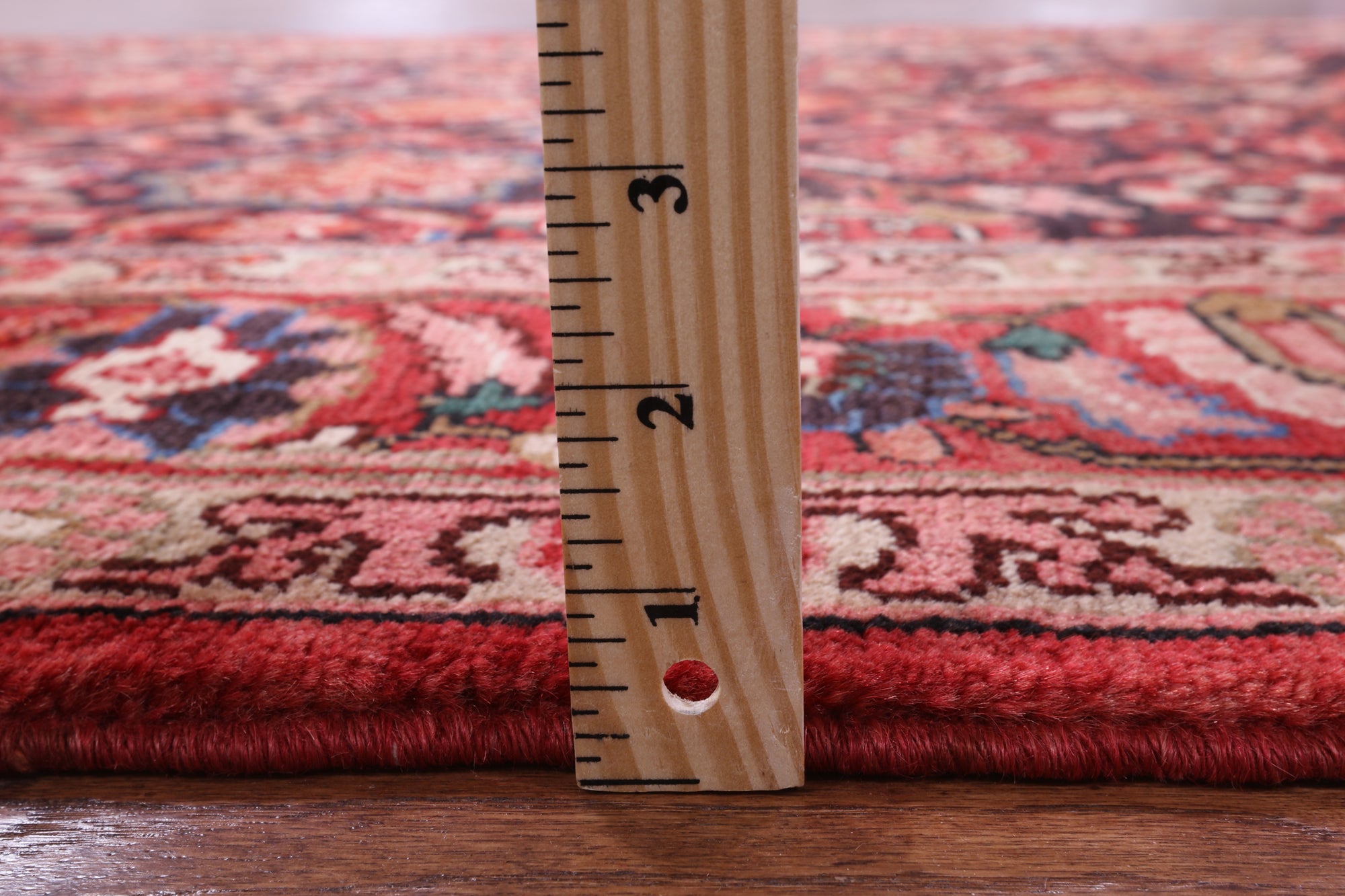 New Persian Mahal Hand Knotted Wool Rug - 5' 3" X 11' - Golden Nile