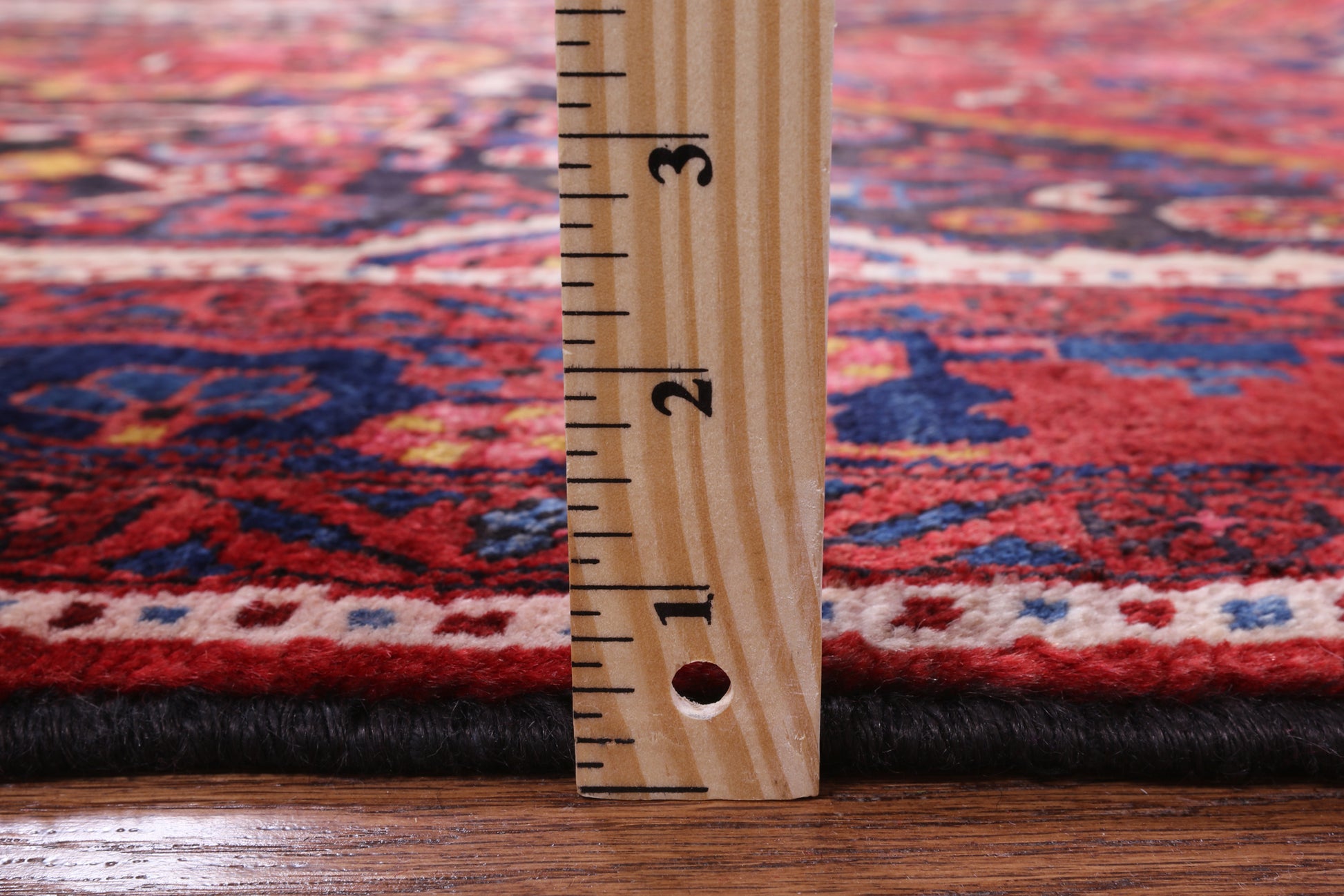 Black New Authentic Persian Nahavand Handmade Rug - 5' 1" X 11' - Golden Nile