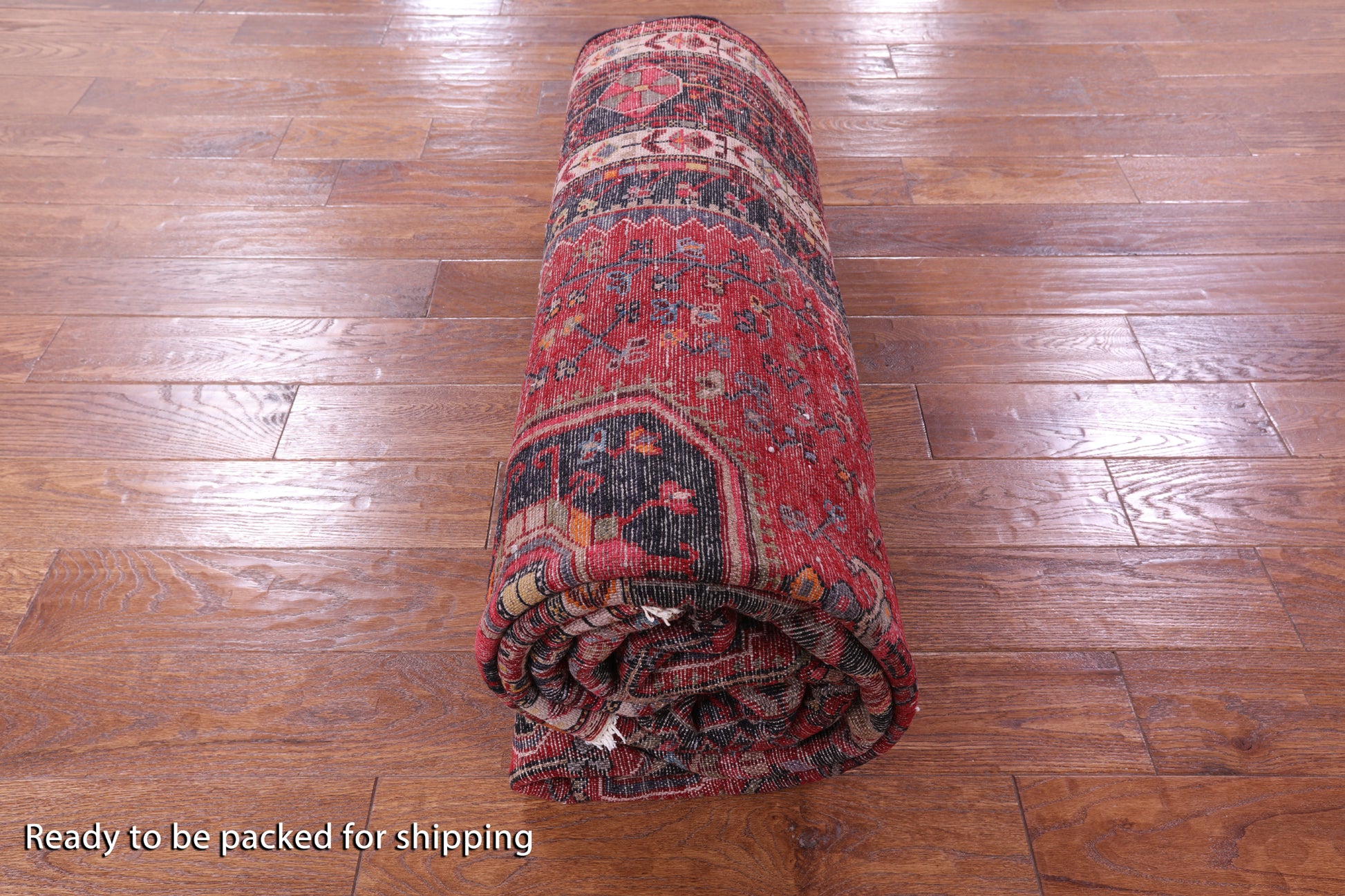 New Authentic Persian Nahavand Hand Knotted Wool Rug - 5' 8" X 11' 7" - Golden Nile