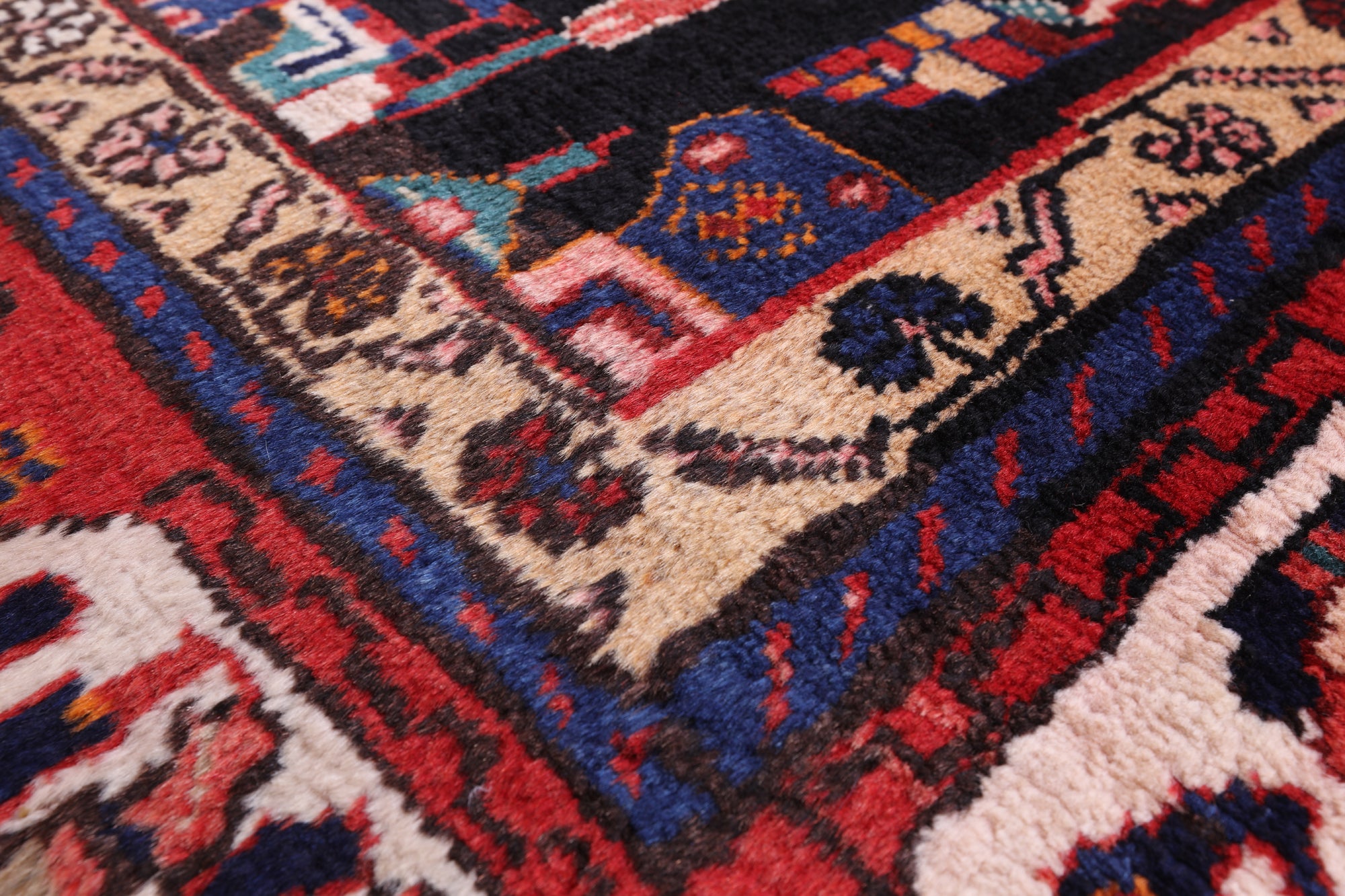 Black New Authentic Persian Nahavand Rug - 5' 2" X 9' 6" - Golden Nile