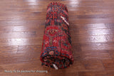 Black New Authentic Persian Nahavand Hand Knotted Rug - 5' 10" X 10' 6" - Golden Nile