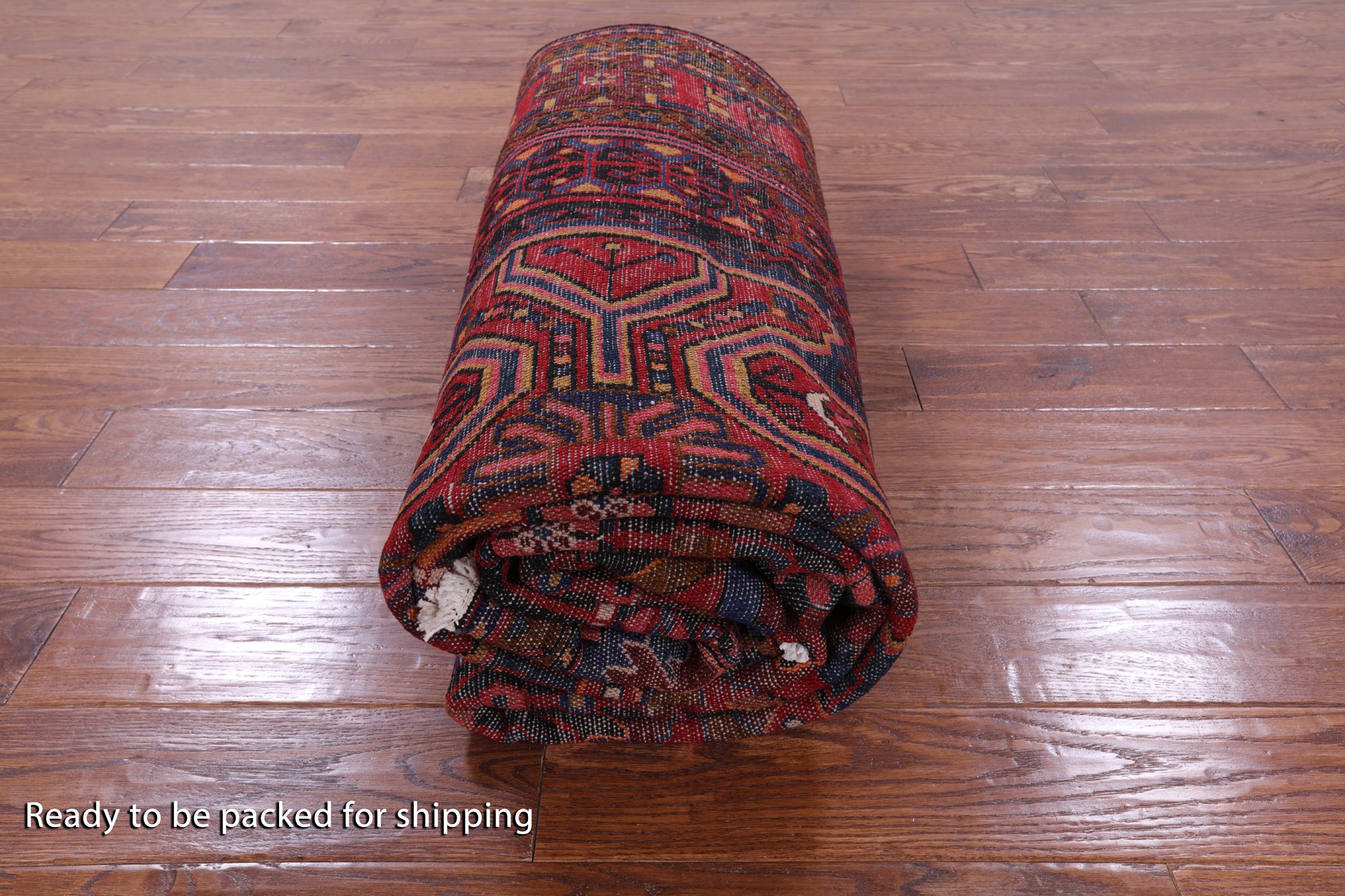 Black New Authentic Persian Nahavand Hand Knotted Rug - 5' 6" X 11' 1" - Golden Nile
