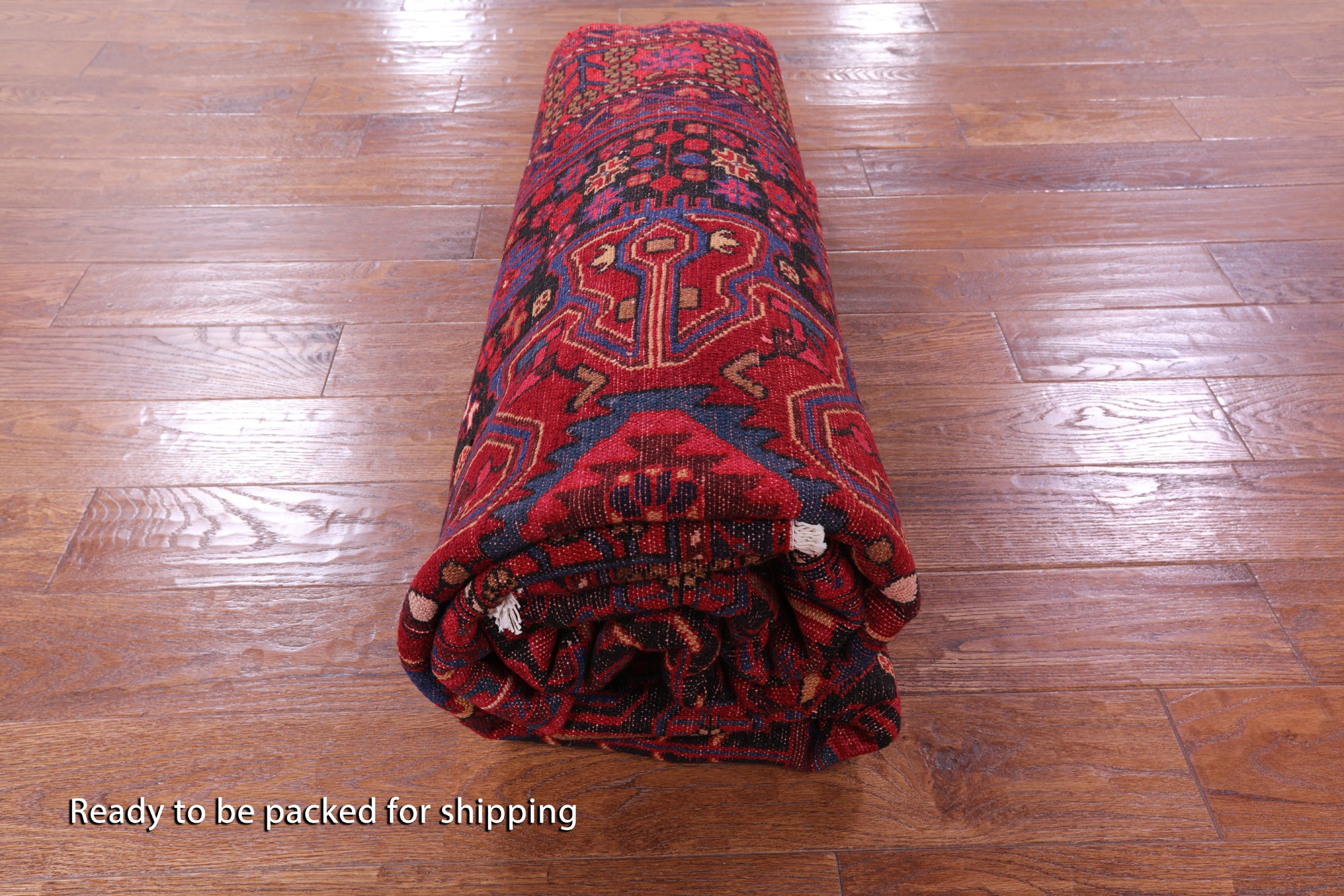 Black New Authentic Persian Nahavand Hand Knotted Rug - 5' 5" X 9' 3" - Golden Nile