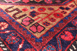 Black New Authentic Persian Nahavand Hand Knotted Rug - 5' 5" X 9' 3" - Golden Nile