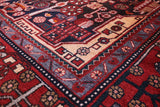 Black Hand Knotted New Authentic Persian Nahavand Wool Rug - 5' 5" X 10' 3" - Golden Nile