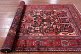 Black Hand Knotted New Authentic Persian Nahavand Wool Rug - 5' 5" X 10' 3" - Golden Nile