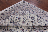 Ivory New Authentic Persian Kashan Hand Knotted Area Rug - 6' 9" X 10' 0" - Golden Nile