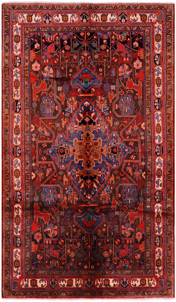 New Authentic Persian Nahavand Rug - 5' 10" X 10' 1" - Golden Nile
