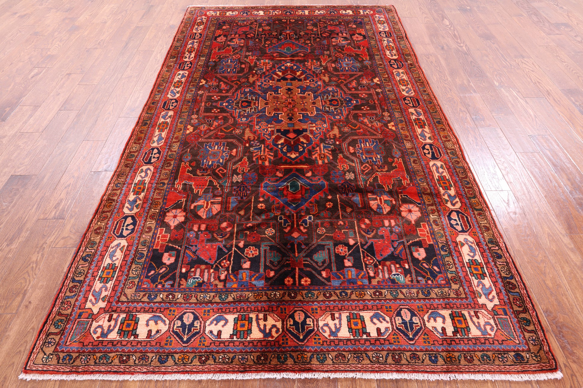 New Authentic Persian Nahavand Rug - 5' 10" X 10' 1" - Golden Nile