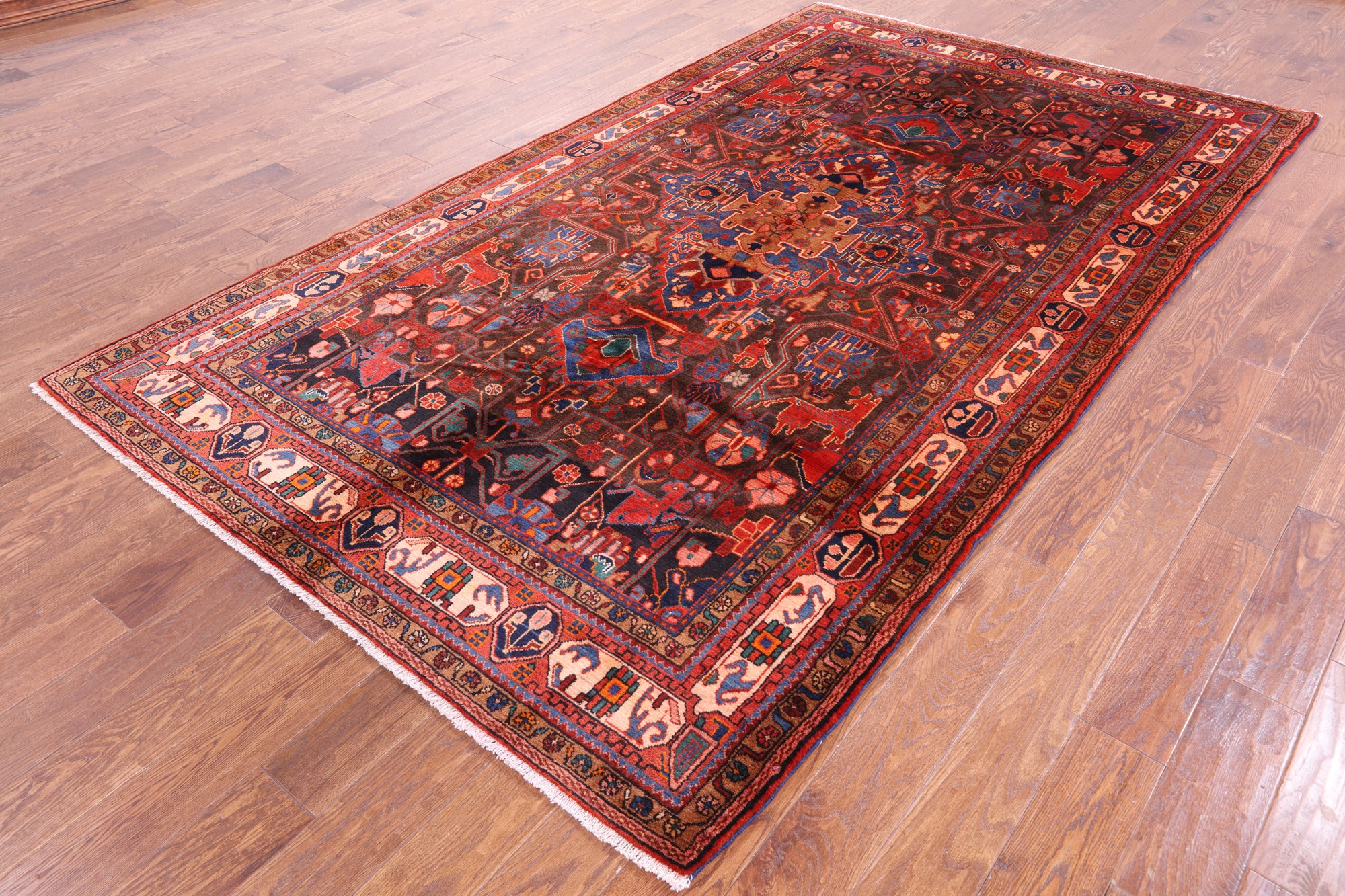 New Authentic Persian Nahavand Rug - 5' 10" X 10' 1" - Golden Nile