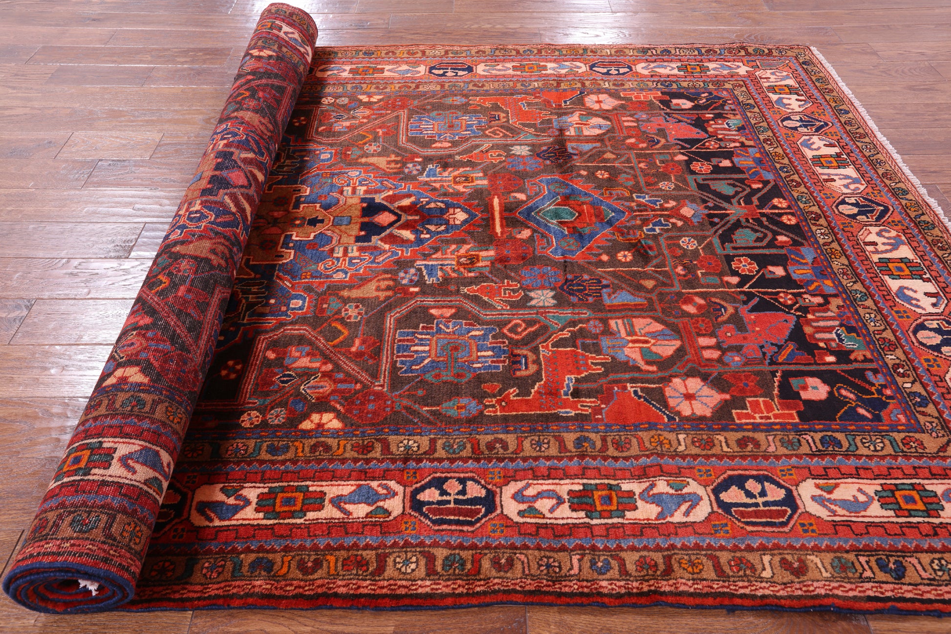 New Authentic Persian Nahavand Rug - 5' 10" X 10' 1" - Golden Nile