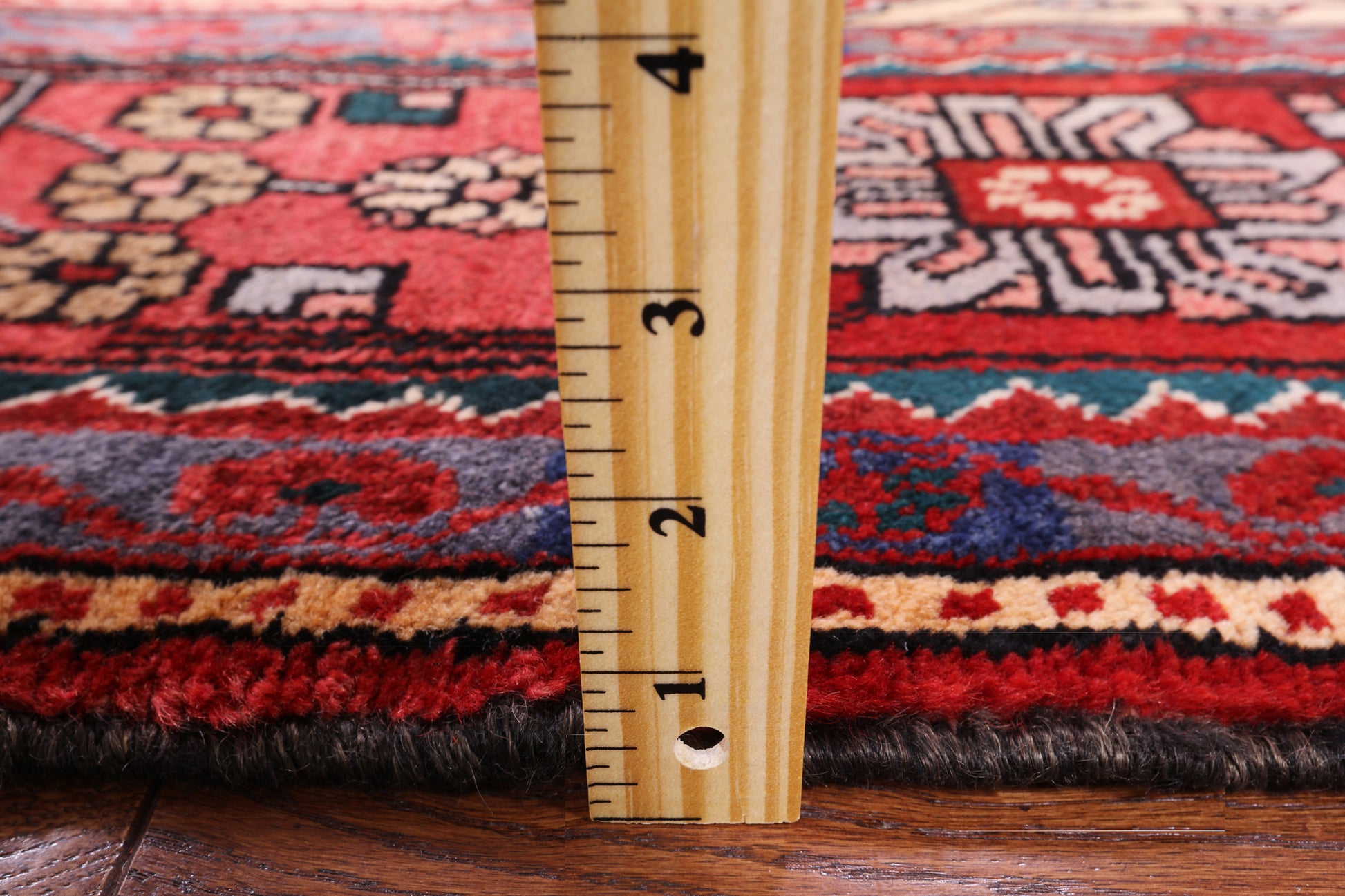 Black New Authentic Persian Nahavand Hand Knotted Wool Rug - 5' 6" X 10' 8" - Golden Nile