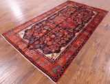 Black New Handmade Authentic Persian Nahavand Rug - 5' 1" X 9' 2" - Golden Nile